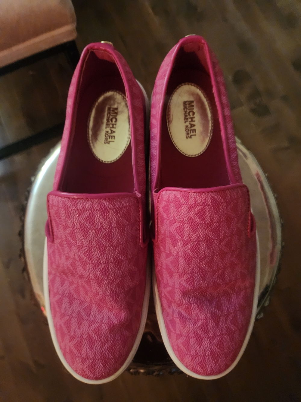 Michael Kors Pink Slip-On Sneakers